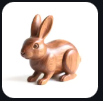 Wooden Rabbit A